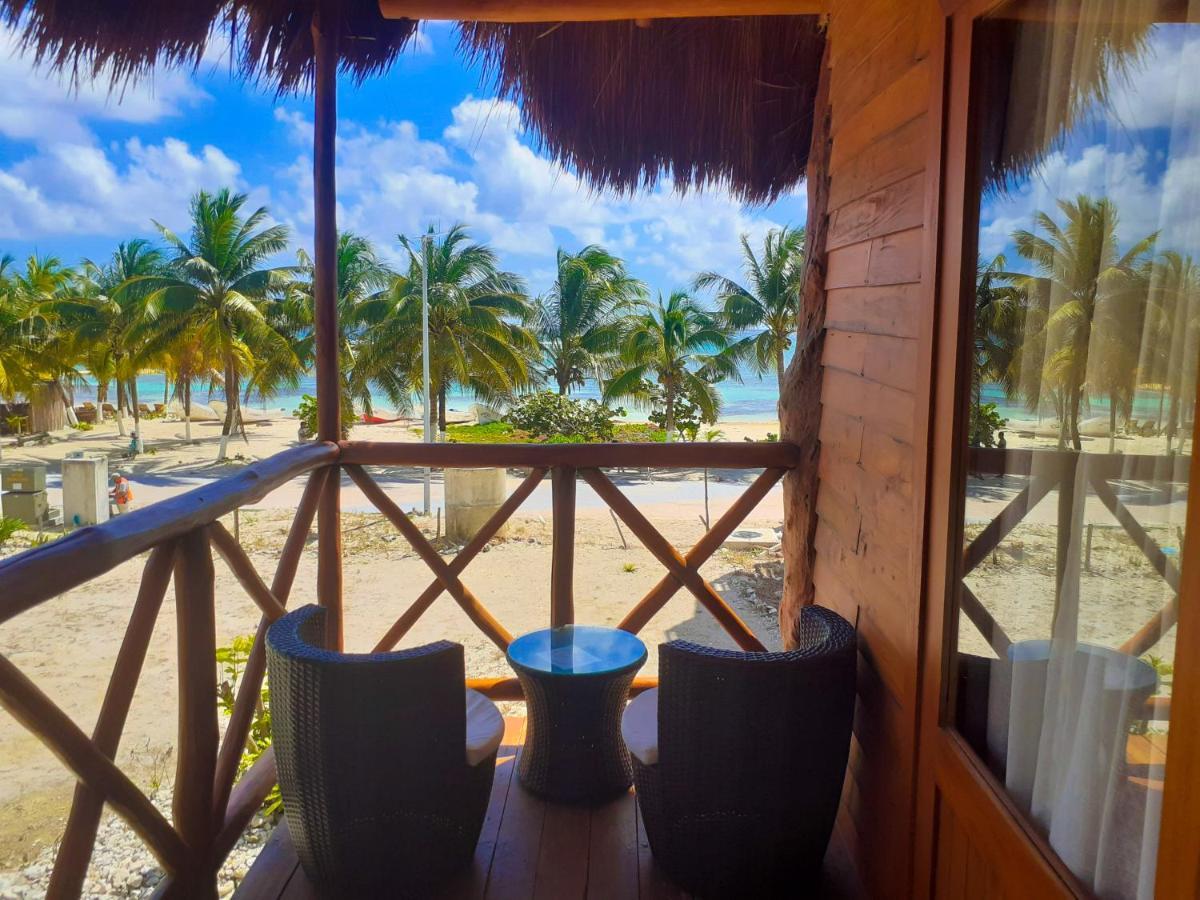 Palmeras De Mahahual Cabanas Екстериор снимка